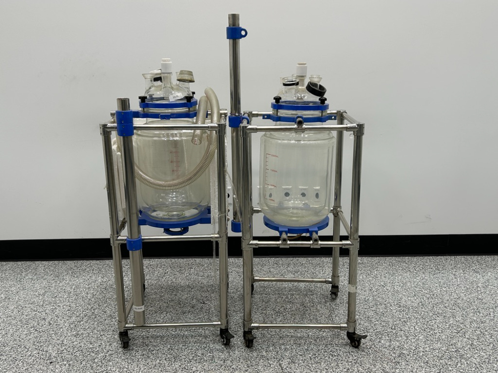 Image of jacketed glass reactor system